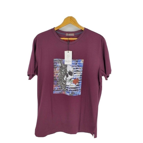 Robert Graham Other - New Robert Graham T-Shirt Wolf Skull Graphic Print